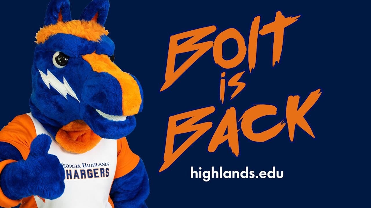 Mascot design for Bolt, Georgina Highlands College mascot